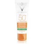 Kremy do twarzy z filtrem - Vichy Capital Soleil Mattifying 3-in-1 ochronny krem matujący do twarzy SPF 50+ 50 ml - miniaturka - grafika 1