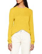 Swetry damskie - SPARKZ COPENHAGEN Damski sweter z czystego kaszmiru z okrągłym dekoltem, Żółty (miękkie słońce 318), XL - miniaturka - grafika 1