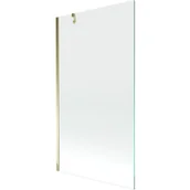 Parawany nawannowe - Mexen Next parawan nawannowy 1-skrzydłowy 90 x 150 cm, transparent, złoty - miniaturka - grafika 1