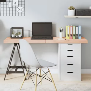vidaXL Blat stołu, 140x60x6 cm, surowe drewno dębowe - Meble modułowe i akcesoria vidaXL Blat stołu, 140x60x6 cm, surowe drewno dębowe - Meble modułowe i akcesoria - miniaturka - grafika 1