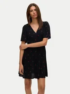 Sukienki - Vero Moda Sukienka letnia Alba 10292845 Czarny Regular Fit - miniaturka - grafika 1
