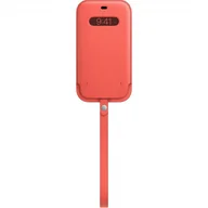 Etui i futerały do telefonów - APPLE LEATHER SLEEVE MHYF3ZM/A CASE IPHONE 12 PRO MAX PINK CITRUS OTWARTE OPAKOWANIE - miniaturka - grafika 1