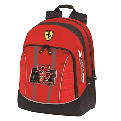 Ferrari Unisex_dziecko Zaino Organizzato plecak, czerwony, milimetri,  Czerwony - Ceny i opinie na Skapiec.pl
