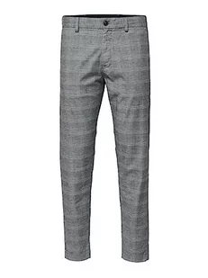 SELECTED HOMME Spodnie męskie, model: mieszanka bawełny organicznej, szary - Spodnie męskie - miniaturka - grafika 1