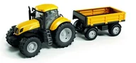 Samochody i pojazdy dla dzieci - Traktor Adriatic z przyczepą gumowe koła żółty - miniaturka - grafika 1