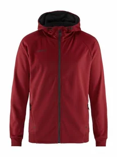Craft ADV Unify FZ Hood, męska kurtka z kapturem XS, poliester z recyklingu, ergonomiczne dopasowanie, kaptur ze ściągaczem, 2 kieszenie, bluza z kapturem, męska kurtka treningowa - Kurtki męskie - miniaturka - grafika 1