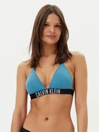 Stroje kąpielowe - Calvin Klein Swimwear Góra od bikini KW0KW02854 Niebieski - miniaturka - grafika 1