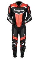 Odzież motocyklowa - Kombinezon Motocyklowy Skórzany Furygan Overtake Czarny/Czerwony48 - miniaturka - grafika 1
