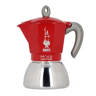 Bialetti Kawiarka New Moka Induction 6-cup Red NEW MOKA INDUCTION RED 6 CUPS - Zaparzacze i kawiarki - miniaturka - grafika 2