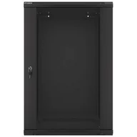 Szafy rack - Lanberg Szafa 19" 18U, 600x600, czarna FLAT PACK WF01-6618-10B - miniaturka - grafika 1