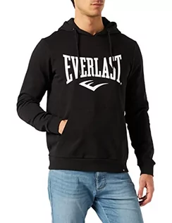 Bluzy męskie - Męska bluza z kapturem Everlast Taylor Sports Skate, czarna, rozmiar S - grafika 1