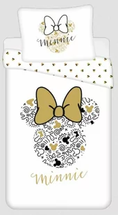 Pościel bawełniana Minnie gold 02, 140 x 200 cm, 70 x 90 cm - Pościel - miniaturka - grafika 1