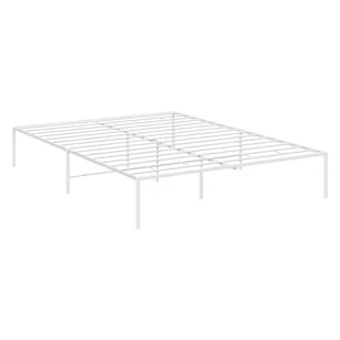 Metalowa rama łóżka, biała, 160x200 cm Lumarko! - Łóżka - miniaturka - grafika 5