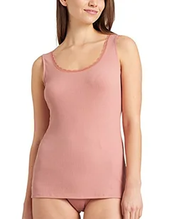 Schiesser Bielizna damska typu tanktop z delikatnym prążkowaniem, Terracotta, 36 - Koszulki i topy damskie - miniaturka - grafika 1