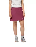 Sukienki i spódnice sportowe - Jack Wolfskin Damski Hilltop Trail Skort W Rock, Sangria red, 36, czerwony, 36 - miniaturka - grafika 1