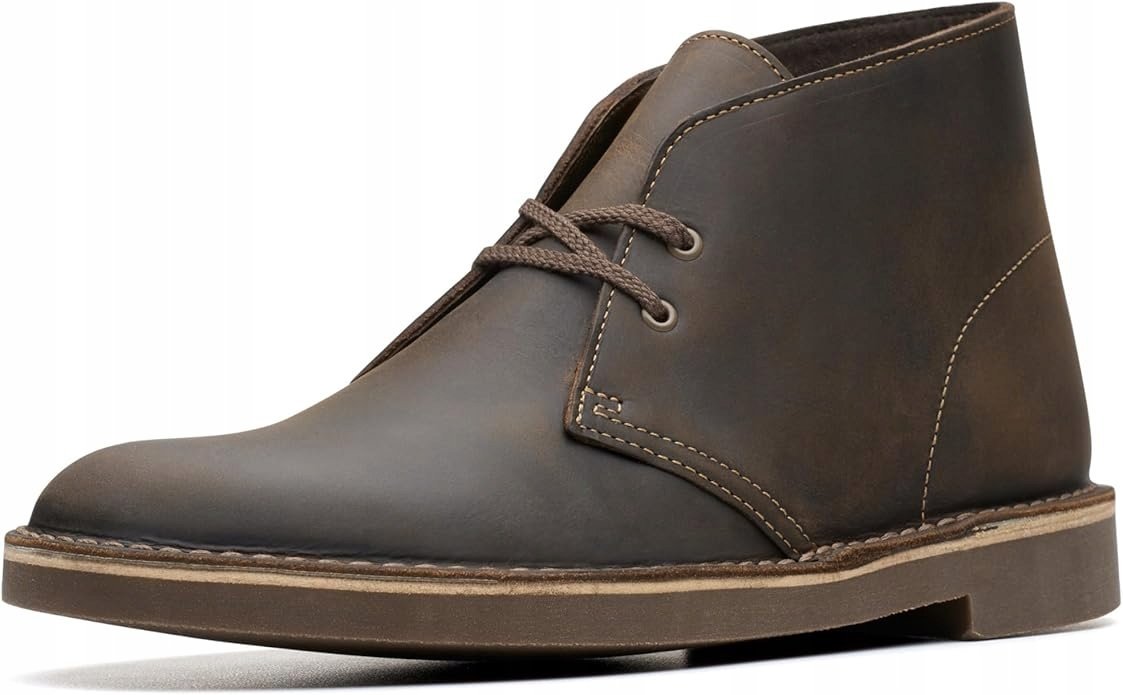 CLARKS BUSHCARE 2 TRZEWIKI MĘSKIE SKÓRA NATURALNA BRĄZOWE 42 16GA