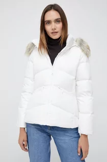 Kurtki damskie - Calvin Klein kurtka puchowa damska kolor biały zimowa - grafika 1