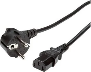 Value Kabel zasilający powercord1.8 m black IEC320 EN60320C13 męskie - żeńskie CEE7/7 g (19.99.1018) - Kable komputerowe i do monitorów - miniaturka - grafika 1