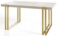 Stoły - Stół rozkładany 160/260 Loft Gold metalowe nogi - miniaturka - grafika 1