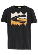 Koszulki męskie - camel active Męski T-shirt z bawełny organicznej, asfaltowy, XL - miniaturka - grafika 1