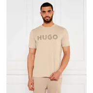 Koszulki męskie - HUGO T-shirt Dulivio Regular Fit - miniaturka - grafika 1