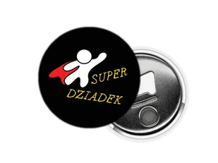 Otwieracz do butelek na dzień dziadka - Super Dziadek - 1 szt. - Korkociągi i otwieracze - miniaturka - grafika 1