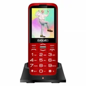 Telefony komórkowe - Evolveo EasyPhone Czerwony - miniaturka - grafika 1