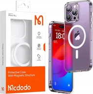 Etui i futerały do telefonów - Mcdodo MCDODO ETUI MAGNETYCZNE CLEAR CASE WZMOCNIONE DO MAGSAFE IPHONE 15 FIOLETOWE - miniaturka - grafika 1