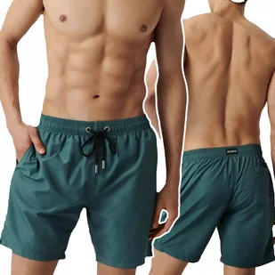 KĄPIELÓWKI MĘSKIE szorty na basen szybkoschnące wiązane Atlantic *XL - Kąpielówki męskie - miniaturka - grafika 1