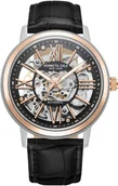 Zegarki męskie - Zegarek męski KENNETH COLE KCWGE2233202 czarny klasyczny skeleton - miniaturka - grafika 1