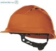 Akcesoria BHP - DELTAPLUS QUARTZ UP IV HEŁM BUDOWLANY WENTYLOWANY Z POLIPROPYLENU, Z REGULACJĄ ROTOR , +50C/-30C*, MM* (POMARAŃCZOWY, REG) - miniaturka - grafika 1