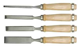 Vorel Dłuta stolarskie 6x12x18x24mm zestaw 4szt. 25500 - Dłuta - miniaturka - grafika 1