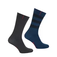Skarpetki męskie - Skarpety męskie Eminence, Szary/Granatowy, 39-42 EU - miniaturka - grafika 1