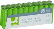 Baterie i akcesoria - Q-CONNECT Baterie super-alkaliczne AAA/R3, LR03, 1,5V, 20szt. KF10849 - miniaturka - grafika 1