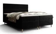 Łóżka - Czarne tapicerowane welurem łóżko 7 rozmiarów - Solvion - miniaturka - grafika 1