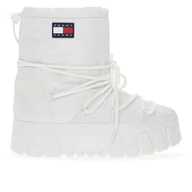 Śniegowce damskie - Buty Tommy Jeans Hybrid Boot EN0EN02601-YBL - białe - Tommy Hilfiger - miniaturka - grafika 1
