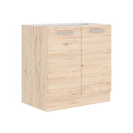 Szafki kuchenne - Szafka Dolna Stojąca 2 Drzwi 80 D 2F Bordeaux Stolarz Lempert Dąb Bordeaux - miniaturka - grafika 1