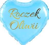 Balony i akcesoria - Balon foliowy 18" z indywidualny serce 1 szt. - miniaturka - grafika 1