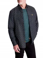 Koszule męskie - KOSZULA MĘSKA CASUAL r. 3XL TBS ROMANCHE 14032 GRANATOWY WE WZORY - miniaturka - grafika 1