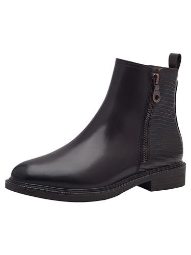 Marco Tozzi Damskie botki Zip+Slip 2-25362-43 modne kozaki, Mocca Comb, 40 EU, Mocca Comb, 40 EU