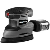 Szlifierki i polerki - Szlifierka oscylacyjna delta 180W, stopa 140x140x80mm Graphite 59G336 - miniaturka - grafika 1