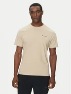Koszulki męskie - Columbia T-Shirt Barton Springs™ 2058331 Beżowy Regular Fit - miniaturka - grafika 1