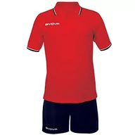 Zestawy męskiej odzieży sportowej - Givova, zestaw street, czerwony/niebieski, 3XS - miniaturka - grafika 1