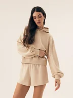 Spodenki damskie - Szorty Ramu Esotiq piaskowy beż M - miniaturka - grafika 1