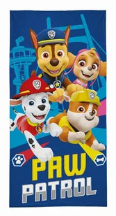 Ręcznik dziecięcy 70x140 Psi Patrol granatowy brązowy wielokolorowy bawełniany PP 26 BT - Okrycia kąpielowe dla dzieci - miniaturka - grafika 1