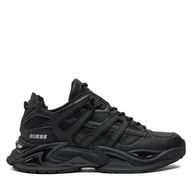 Sneakersy męskie - Sneakersy Guess Belluno Low FMTBEL ELE12 Czarny - miniaturka - grafika 1