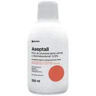 Płyny do płukania jamy ustnej - Aseptall, płyn do płukania jamy ustnej z chlorheksydyną 0,12%, 250 ml - miniaturka - grafika 1