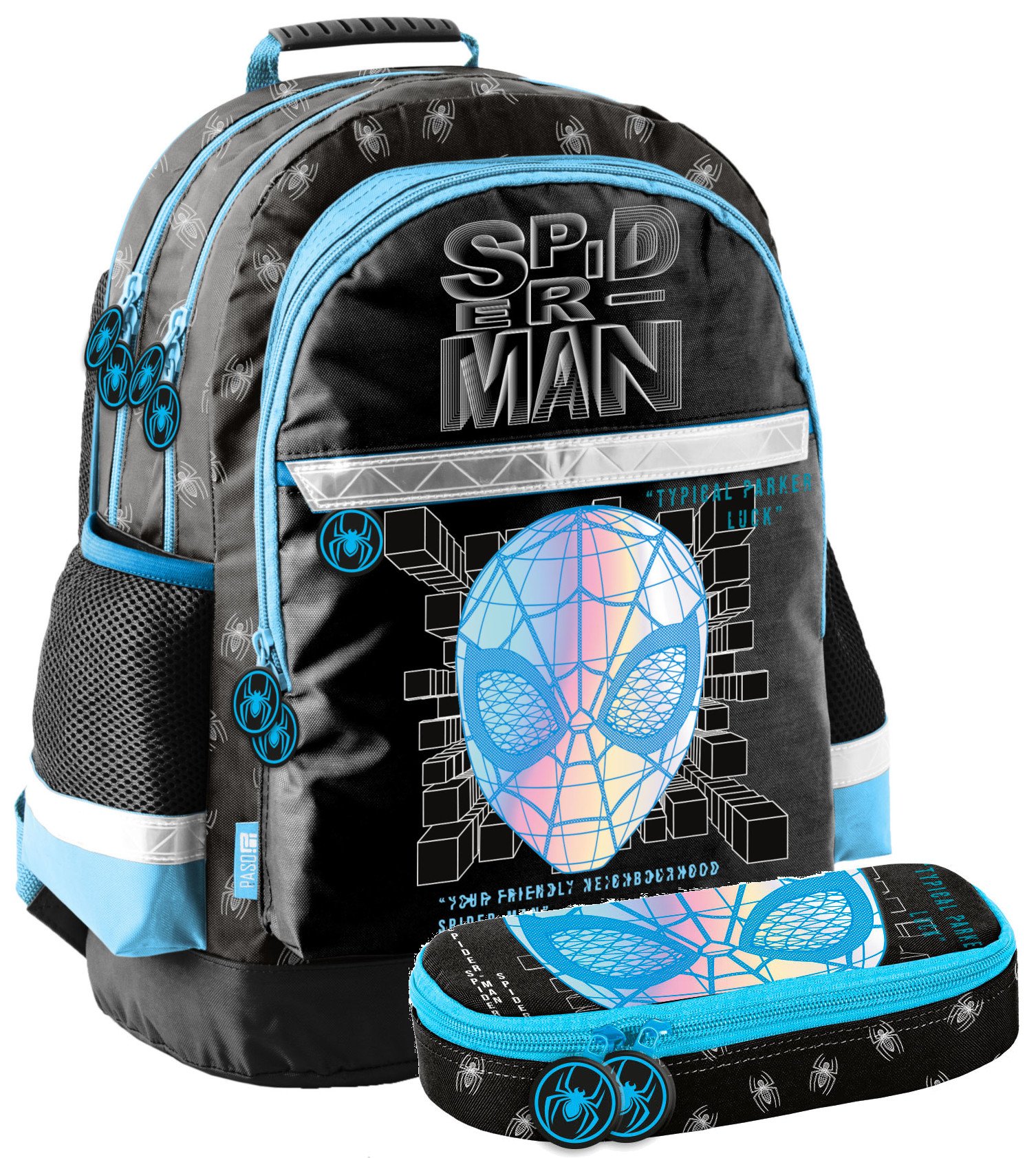 Plecak szkolny Spiderman dla chłopca tornister 1-3 klasa zestaw Paso