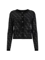 Dresy damskie - maglie donna guess w4yr25 z3fn0 jblk - miniaturka - grafika 1