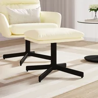 Pufy i podnóżki - Lumarko Podnóżek, kremowy, 60x60x39 cm, sztuczna skóra - miniaturka - grafika 1